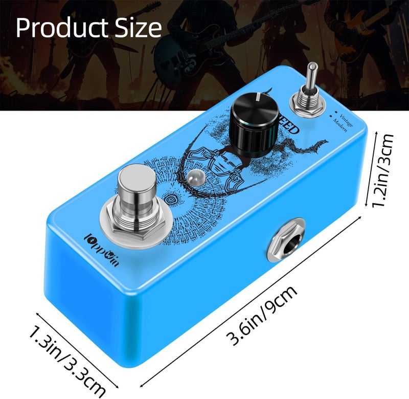 IOppWin Analog Phaser Guitar Effect Pedal - Vintage & Modern Modes, Metal Housing, True Bypass, Rich Warm Tone - Image 4